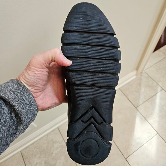 Moral Code Men's Erast Leather Slip-On Sneaker, Blue/Black, Sz 12 - Picture 15 of 16